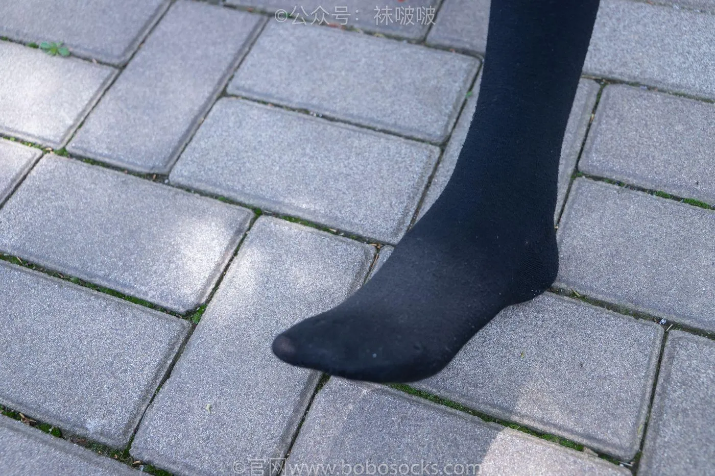 [BoBoSocks袜啵啵]NO.007 稚予-JK制服、皮鞋、黑色中筒棉袜、肉丝 [143P]插图7